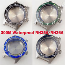 Sapphire-funda de reloj de buceo para NH35A, NH36A, ETA2824, ST2130, PT5000, 300M, inserto de bisel de cerámica impermeable, 316L, C3, punto luminoso, 41mm 2024 - compra barato