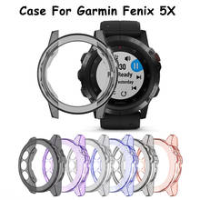 High Quality Watch Frame Case Cover Bumper For Garmin Fenix 5X Protective Accessories New Soft Translucent TPU Watch Case 2024 - buy cheap