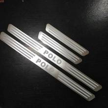 For Volkswagen Polo 2010-2013 High-quality stainless steel Threshold bar Welcome pedal Anti-scratch Car styling 2024 - buy cheap