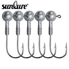 Sunlure-anzuelos de pesca de Color Natural, 100 unids/lote, 3,2G-4,5G, aparejos de pesca 2024 - compra barato