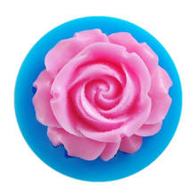 Mais vendidos! Molde de silicone 3d florido em rosa, forma de bolo 3d com flor para fondant, cupcake, decoração de chocolate, doces, ferramenta de confeiteiro 2024 - compre barato