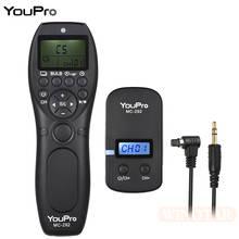 YouPro MC-292 N3 Wireless Shutter Timer Remote For Canon 7D 5D Mark ii 1D 6D 7D2 5D3 50D 40D 30D 10D Camera Shutter Release 2024 - buy cheap