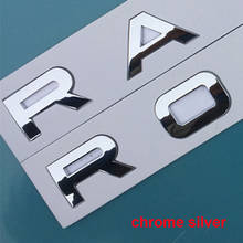 Chrome Silver Car Styling Trunk Rear Letters Emblem Badge Decal Sticker Cover For Range Rover Sport Evoque 2024 - buy cheap