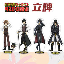 Figura de soporte acrílico de Anime Hitman Reborn, modelo de placa de pie de escritorio, Rokudou, Mukuro, Yamamoto, Ranbo, regalos de juguete 2024 - compra barato