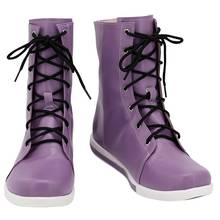 Ботинки для косплея Fate Stay Night Astolfo для взрослых женщин девочек фиолетовая обувь Хэллоуин обувь для карнавального костюма на заказ 2024 - купить недорого