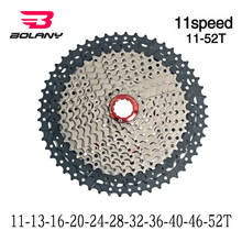 Bolany 11 speed cassette MTB 11V 11-50T 11-52T mountain bike freewheel Wide Ratio ultralight 704g bicycle flywheel compatible 2024 - buy cheap