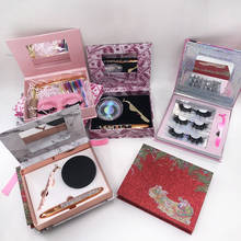 2021 New Arrival Lash Packing Book with Glue Eyeliner Round Eyelashes Box Custom Private Label 2024 - buy cheap