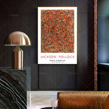 Jackson pollock cartaz de exposição, jackson pollock impressão moderna arte pollock poster abstrato arte de parede cartaz de arte- 2024 - compre barato