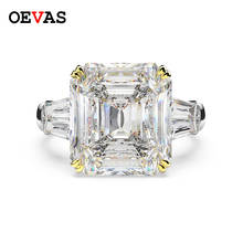 OEVS 100% 925 Sterling Silver Created Moissanite Sapphire Citrine Wedding Engagement Cocktail Couple Ring Fine Jewelry Size 4-12 2024 - buy cheap