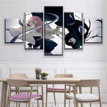 Quadros de parede 5 peças, arte de parede anime mangá vampiro killer impressões imagens decoração de casa sala de estar & quarto decoração pinturas 2024 - compre barato