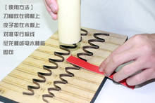 Molde de lâmina de aço japonês, faça você mesmo, artesanato de couro, correia de relógio, forma de faca de corte, molde de madeira, ferramenta de soco manual, multi tamanho 2024 - compre barato
