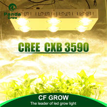 Lâmpada para crescimento de plantas cree cxb3590, 600w, luz cob de espectro completo, painel de iluminação para uso interno com potência mingwei 2024 - compre barato