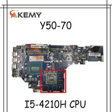 Laptop motherboard For LENOVO IdearPad Y50-70 I5-4210/4200H Mainboard ZIVY2 LA-B111P 5B20H21717 SR1Q0 CPU N16P-GX-A2 2024 - buy cheap