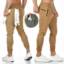 Sports pants male jogger fashion pocket design jogging pants new muscle men cotton gym fitness training pants 2024 - buy cheap