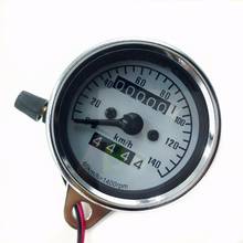 Chrome Retro Motorcycle Odometer Speedometer Gauge CB Cafe Racer Old School GN 2024 - buy cheap