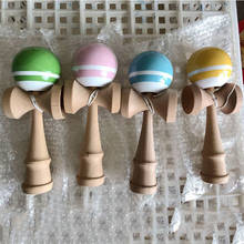 Kendama 18CM Full Crack PU Paint Wooden Kendama Ball Skillful Juggling Ball Game Toy Outdoor Leisure Sports 2024 - buy cheap