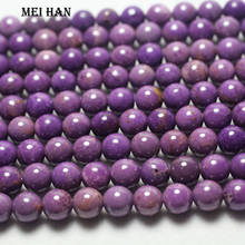 Meihan-filamento de piedra natural marroquí, fosfosiderita púrpura de 8-8,8mm, para fabricación de joyas o regalo, 1 hebra por juego 2024 - compra barato