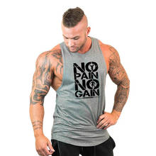 Camiseta sin mangas de gimnasio para hombre, ropa de entrenamiento para culturismo, chaleco muscular de algodón con espalda Y, chaleco de fitness para hombre 2024 - compra barato