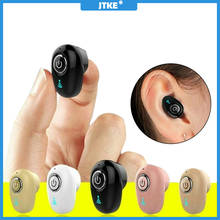 Mini auriculares inalámbricos S650, por Bluetooth, estéreo, con Control de botón y micrófono, invisibles, para iPhone XR 2024 - compra barato