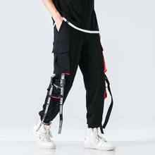 Mens Casual cargo pant hip hop joggers streetwear fashion sweatpant sportwear pantalon homme 2021 Elastic Waist  trousers 2024 - buy cheap