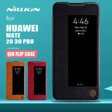 Чехол Nillkin для Huawei Mate 30 20 Pro 20 X, чехол для телефона Qin, деловой кожаный флип-чехол, задняя крышка для Huawei Mate 20 30 Pro, чехол 2024 - купить недорого