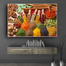 Grains Spices Spoon Kitchen Food Canvas Painting Posters and Prints Scandinavian Kitchen Wall Art Picture Living Room Cuadros 2024 - buy cheap