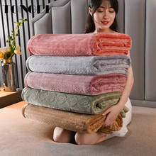 TONGDI Baroque Knitting Woolen Soft Thickened Warm Berber Fleece Fannel Blanket Luxury Decor For Cover Sofa Bed Bedspread Winter 2024 - buy cheap