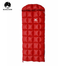 White Goose Down Sleeping Bag,The hat is detachable,Open to Serve as a Quilt Winter and Spring Chequer Envelope style bag 2024 - compre barato