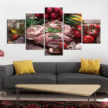 Pintura abstrata carne com imagem decorativa, arte para parede de casa posteres e impressões imagem decorativa, arte de papelão 2024 - compre barato