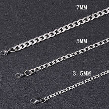 Fashion Cube Rope Chain Women Men Necklace Classic Stainless Steel Chain Necklace for Men Hip Hop Jewelry Gift 2024 - buy cheap