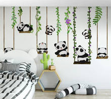 beibehang Custom wallpaper 3d mural nordic minimalist cartoon panda children house background wall фотообои papel de parede 3d 2024 - buy cheap