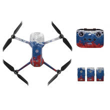 Adesivo de decalque estilo pintura a óleo para drone dji mavic air 2 + controle remoto + 3 baterias capa com película de proteção a0026 2024 - compre barato