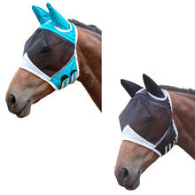 Máscara de mosca de caballo, cómoda y transpirable, máscara de caballo con oreja, antimosquitos 2024 - compra barato