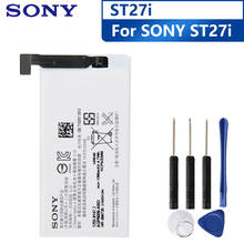 Sony bateria original de substituição para celular, sony st27i st27 xperia go st27a advance, bateria recarregável autêntica de 1265mah 2024 - compre barato