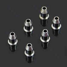 6 PCS Chrome Mounting Ferrules Bushing Set Guitar String 62KF 2024 - buy cheap