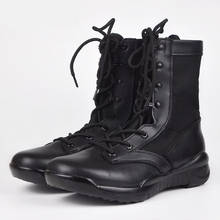 Военные тактические ботинки, мужские дышащие легкие боевые ботинки с высоким берцем, походная обувь, Уличная обувь для кемпинга, треккинга, спортивная обувь 2024 - купить недорого