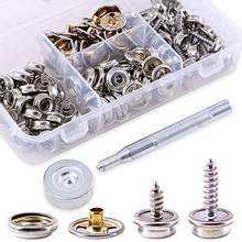120-Pieces Stainless Steel Marine Grade Canvas and Upholstery Boat Cover Snap Button Fastener Kit 2024 - buy cheap