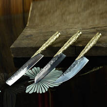 Longquan-cuchillo de cocina forjado a mano, cubierta de cuchillo de cocina, cuchillo de deshuesar, cuchillo de fruta para el hogar, vajilla de estilo occidental 2024 - compra barato