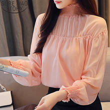 Autumn 2021 New Fashion Women Blouses Long Sleeve Turtleneck Solid Women Tops Casual Women Clothing Elegant Plus Size 5589 50 2024 - buy cheap