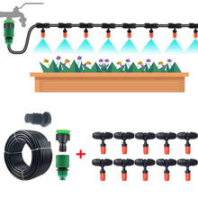 Kit com sistema de irrigação por gotejamento, automático, faça você mesmo, spray de irrigação para jardim, com bicos ajustáveis de gotejamento, 10m/15m/20m 2024 - compre barato