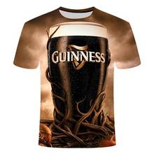 2020 Novelty 3D t shirt Men Cans of beer Printed Hip Hop Crewneck short Sleeve Men/Women t-shirt tee tops Loose big yards 2024 - buy cheap