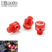 BJMOTOMotorcycle Rearview Thread Adapter Bolts Screws 10MM Mirror Hole Plug Side Mirrors Cap For BMW Ducati Honda Kawasaki 2024 - buy cheap