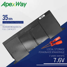 ApexWay 35Wh Новый аккумулятор для ноутбука Apple A1406 MacBook Air 11 "A1465 A1370 (2011 производство) 7,5 V 2024 - купить недорого