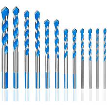 12 Pcs Masonry Drill Bits Set 3mm to 12mm Carbide Twist Tips for WALL, BRICK, CEMENT, CONCRETE, GLASS, WOOD) Have Industrial Str 2024 - buy cheap
