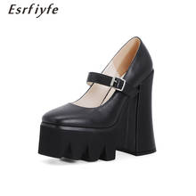 ESRFIYFE 2021 New Spring Mary Janes Shoes Women Japanese Style Shoes Women Vintage Girls High Heel Platform Shoes Size 34-42 2024 - buy cheap