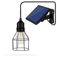 Solar Bulb Light Classical Chandelier 3Meters Wire With Solar Panel Glass Bulb New Lantern Lampshade For Outdoor Solar Lamp 2024 - buy cheap