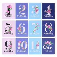 12 Sheet Baby Milestone Photo Cards Landmark Moment Photo Cards Key Age Markers F3ME 2024 - buy cheap