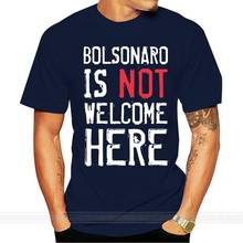 New Arrival Bolsonaro Is Not Welcome Here Elenao T Shirt Men Cute Men T Shirts Fitness Short-Sleeve 2024 - buy cheap