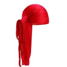 New Fashion Men's Satin Durags Bandanna Turban Wigs Men Silky Durag Headwear Headband Pirate Hat Hair Accessories 2024 - buy cheap