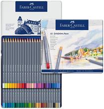 Faber Castell Goldfaber Aqua Watercolor Drawing Color Pencil Set Tin Box Lapices De Colores Art Colored Pencils School Supplies 2024 - buy cheap